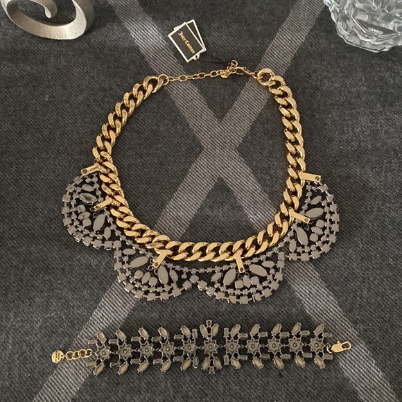 NWT RARE Juicy Couture Flower Cluster Necklace and Bracelet set - Picture 16 of 16